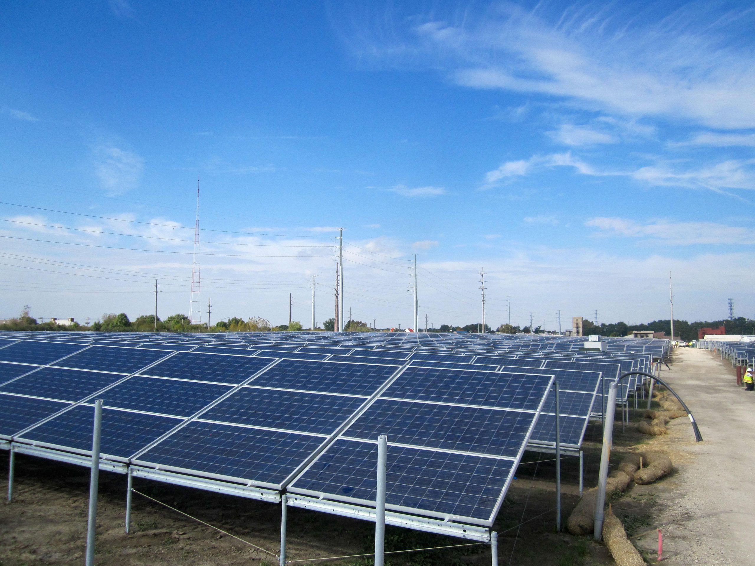First solar farm
