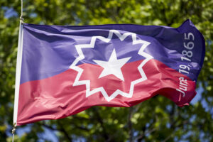 the official flag of Juneteenth