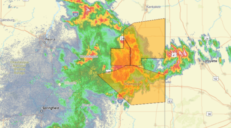 Central Illinois radar image