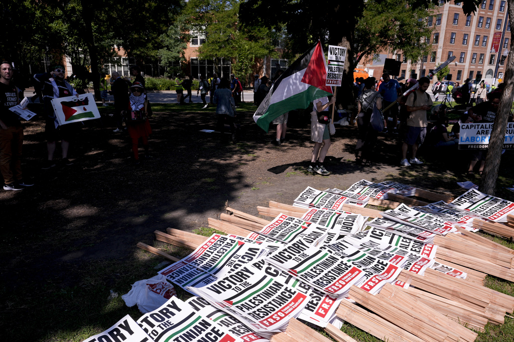 DNC Pro Palestinian protest