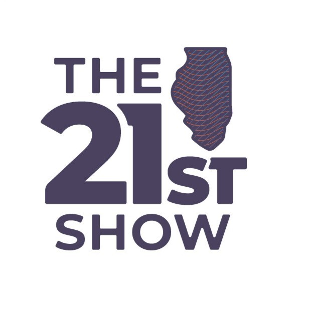 The purple and white Logo of the 21st Show and Podcast.