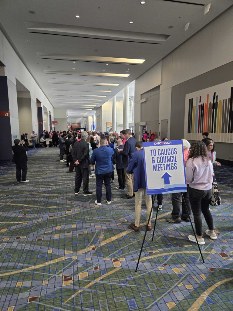 long line at DNC