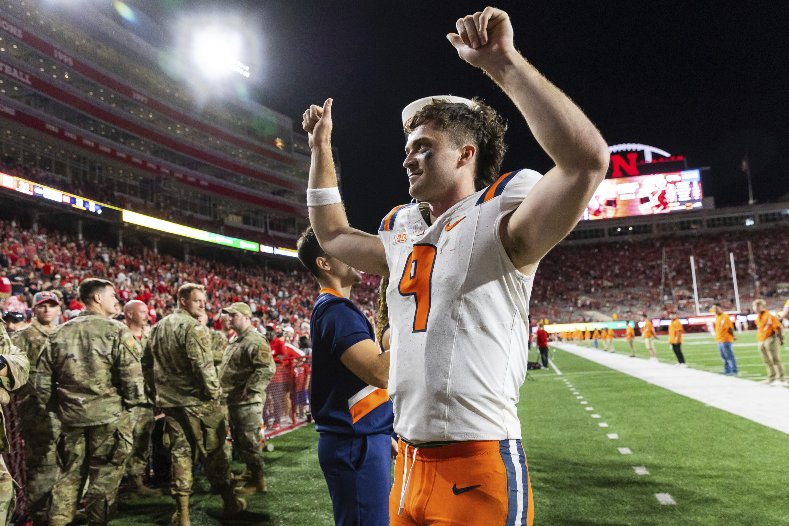 football player standing