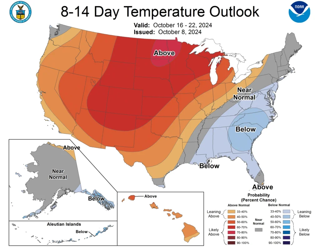 map reflecting dry weather