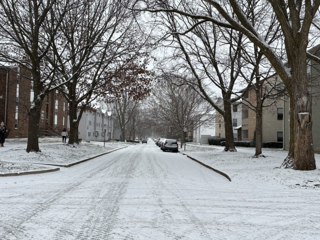 snowfall in Urbana