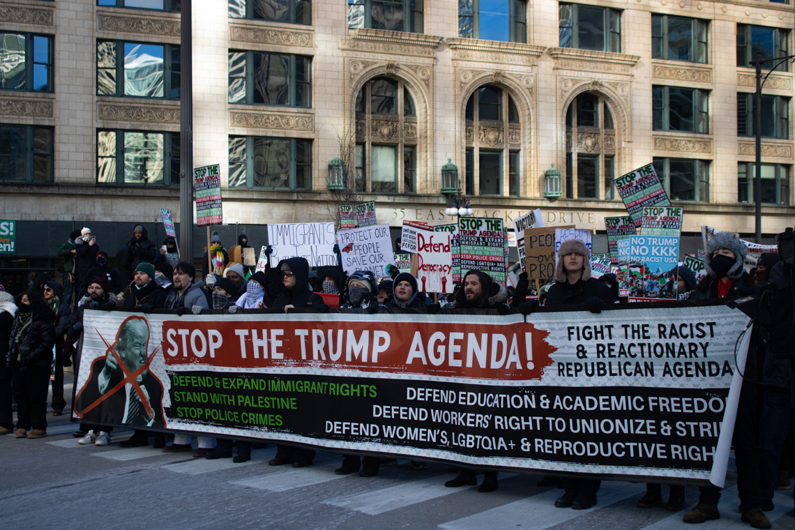 Immigration protest Chicago