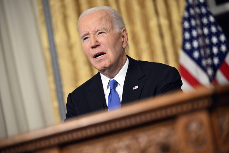 Joe Biden delivering farewell address