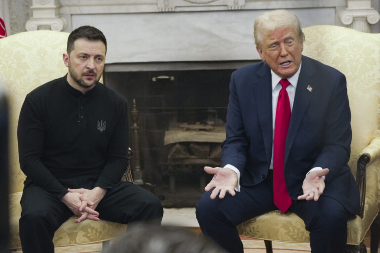 President Donald Trump berated Ukraine President Volodymyr Zelenskyy