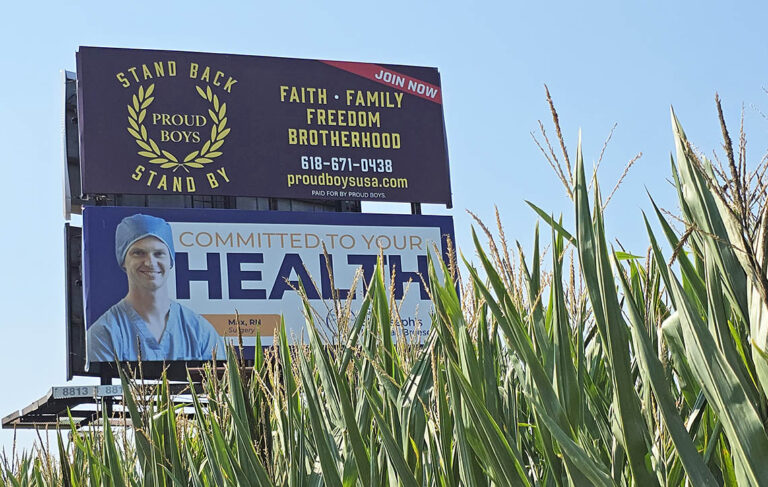 Proud Boys billiboard