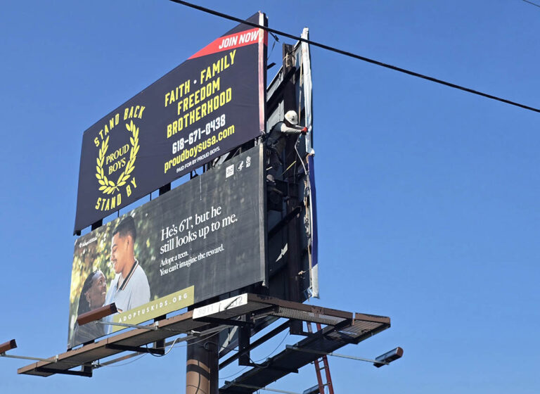 Proud Boys Billboard