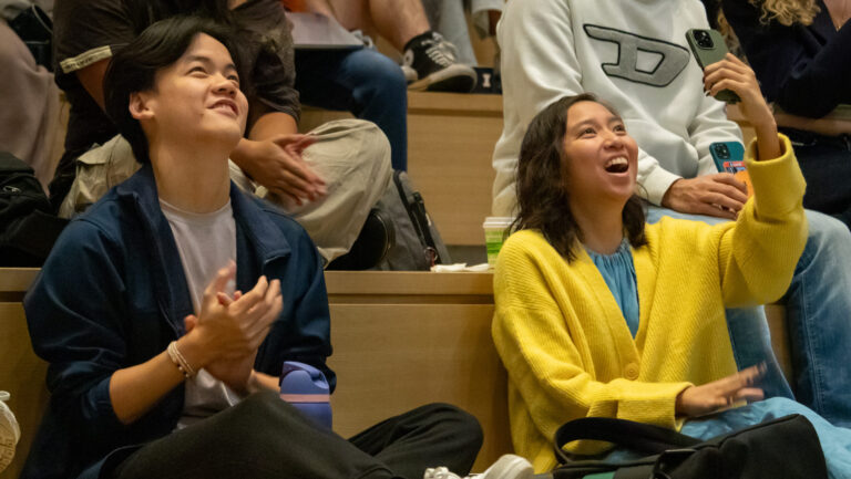 Students celebrate launch of first NASA mission led by a U of I researcher