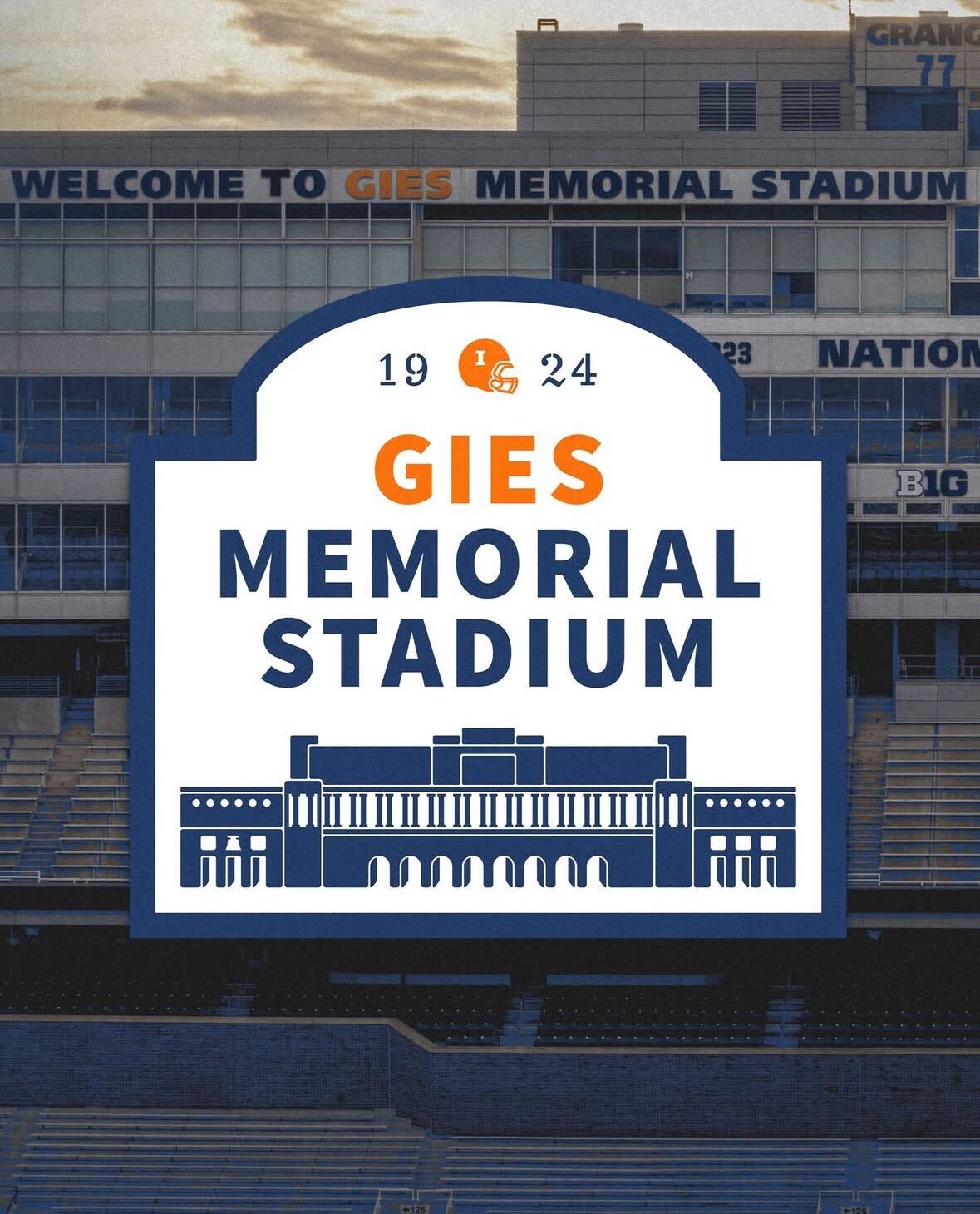 Home of the Fighting Illini renamed 'Gies Memorial Stadium' after $100 ...