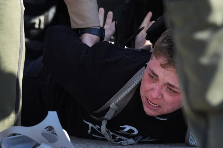 person being arrested