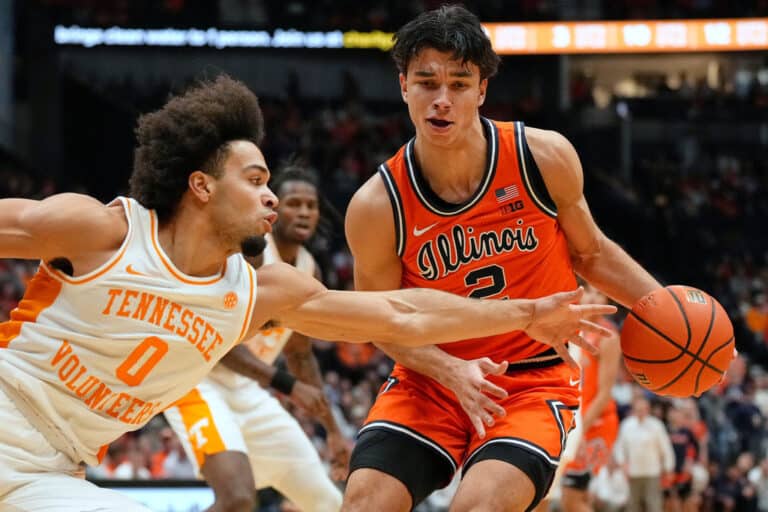 No. 14 Illinois beats No. 13 Tennessee 75-62 in Music City Madness