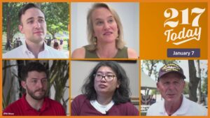 Five photos of people in a grid.