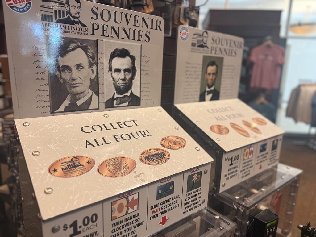 The gift shop at the Abraham Lincoln Presidential Museum