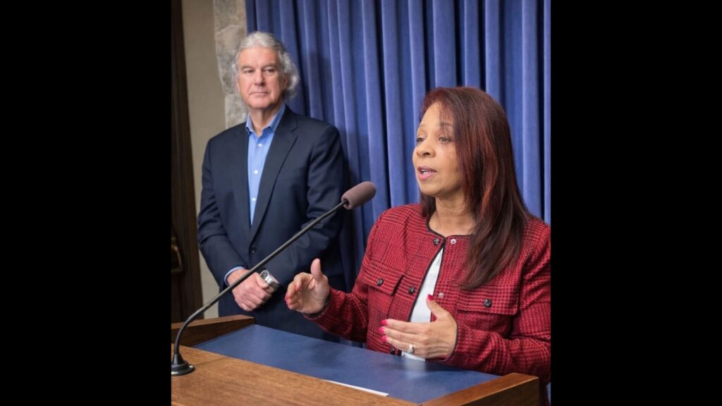 Rick Harnish and State Rep. Rita Mayfield
