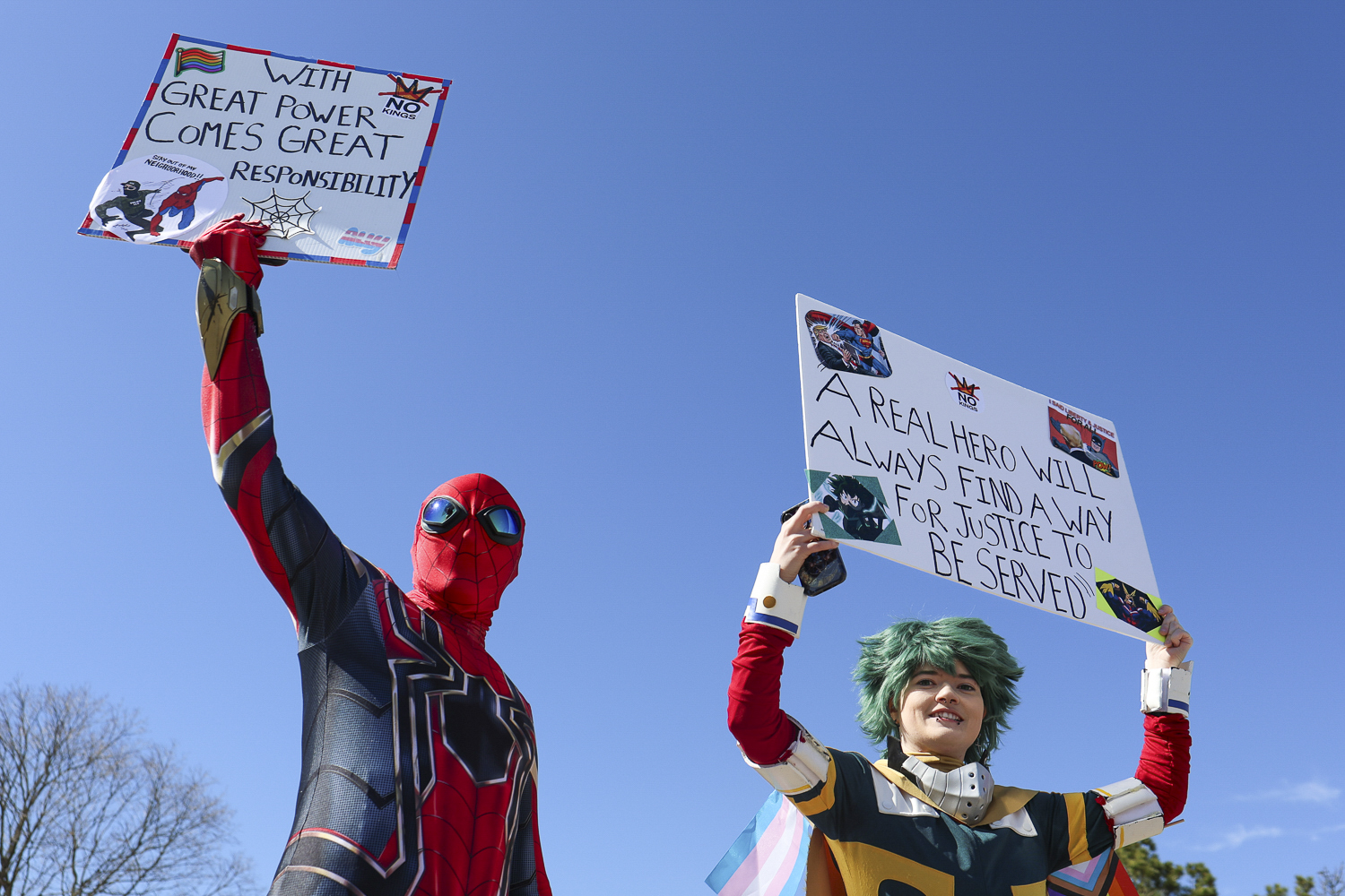Two Protestors Thousands gather in downtown Urbana for third ‘No Kings’ protest - IPM ...