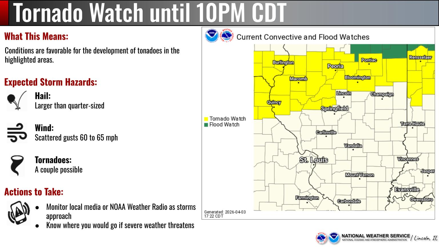 Severe storms, including large hail and damaging winds, possible Friday evening