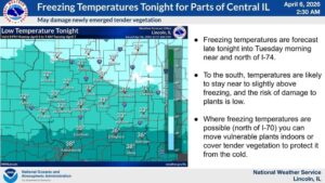 Freezing temperatures