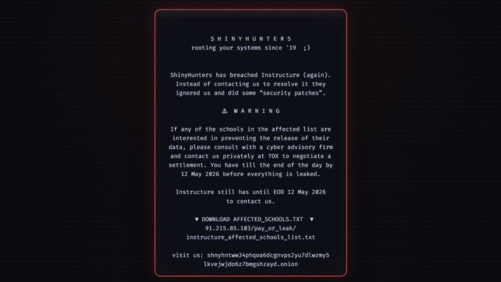 ransomware message