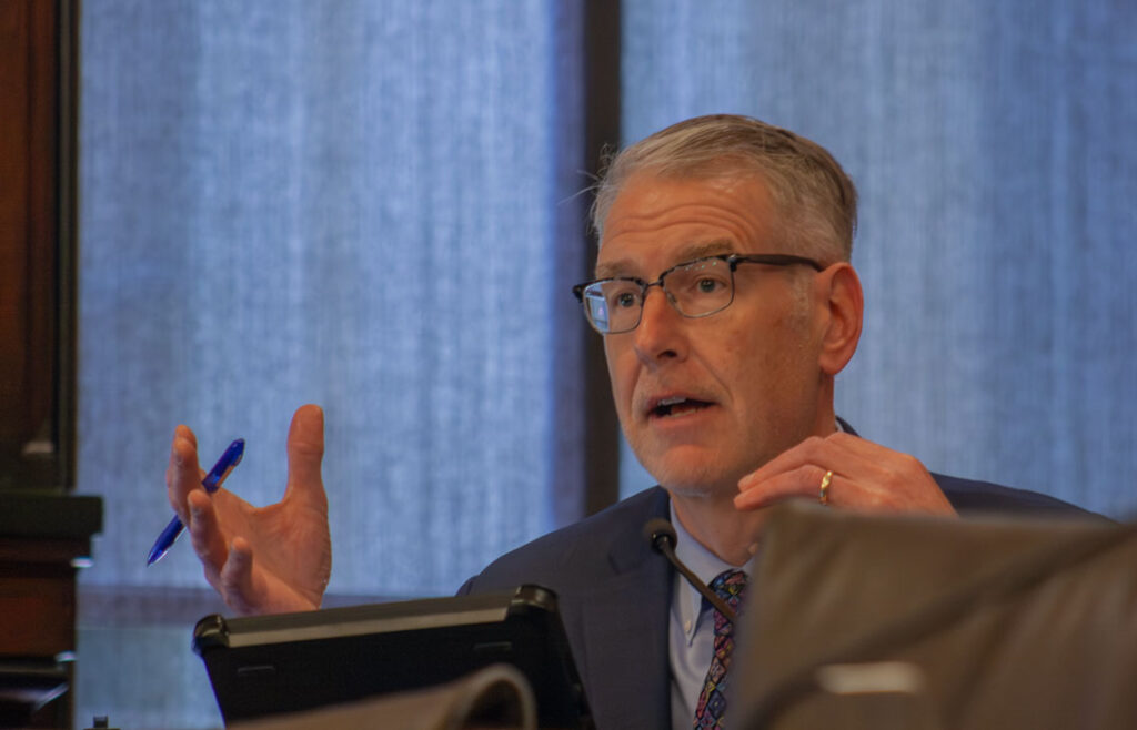 Senate Minority Leader John Curran,