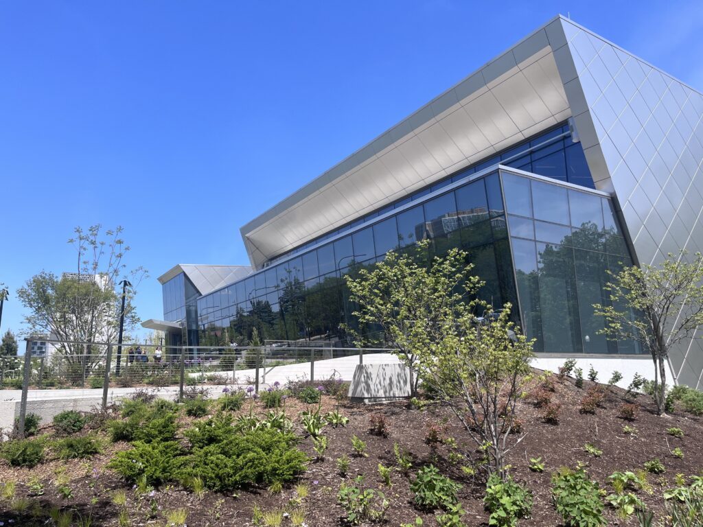 glass athletic building