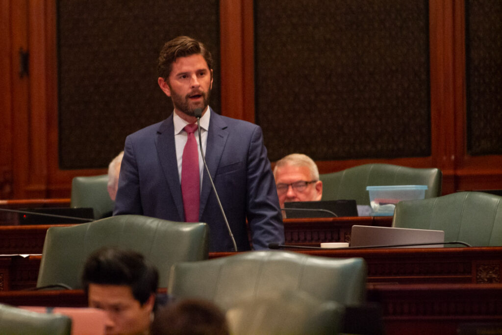 lawmaker talking