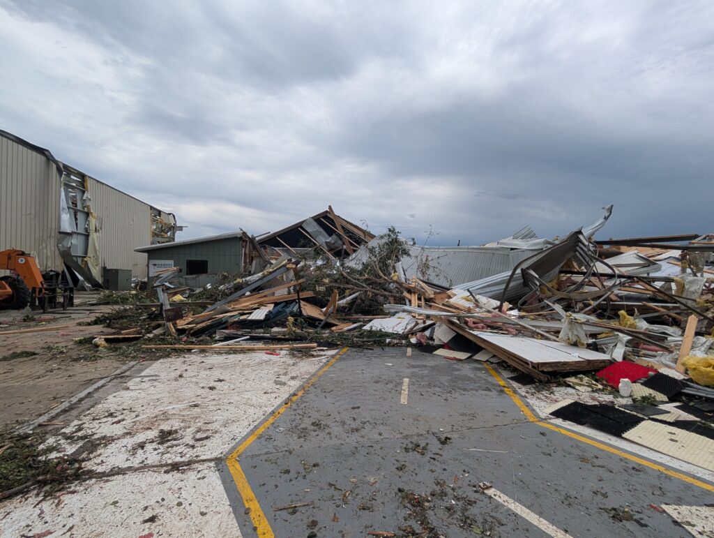 A pile of rubble