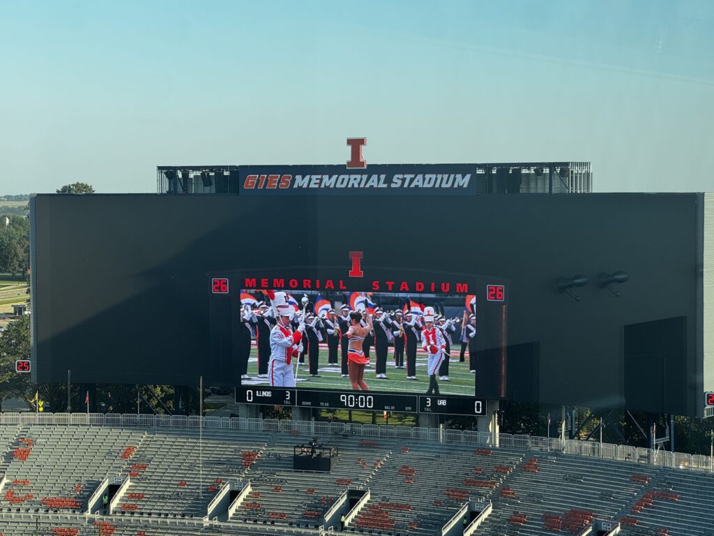stadium scoreboard