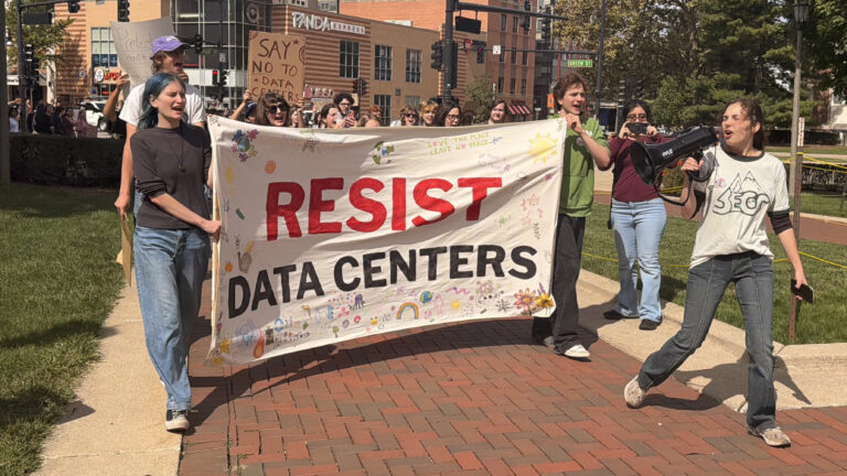 data center protest